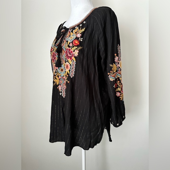 JOHNNY WAS ‘Clansy’ Embroidered Peasant Blouse Top Women’s Size Small - Picture 5 of 11